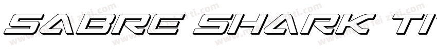 Sabre Shark Title字体转换